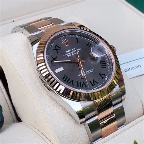 rose gold wimbledon rolex 2020